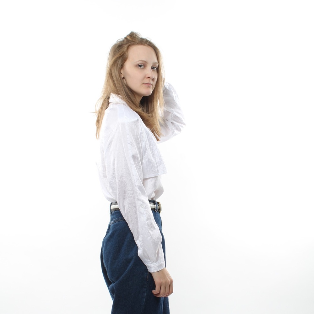 Vintage Diane Von Furstenberg White Blouse